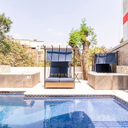Loft Arte Y Diseno Alberca Climatizada, Amenidades Y Lujo, Terraza Privada Con Asador De Carbon, Cuernavaca Somos Los Unicos Que Te Ofrecemos Para Tu Uso Personal Y Exclusivo 2 Jacuzzis Con Agua Caliente Y Sistema De Hidromasaje Tipo Spa Exterior foto